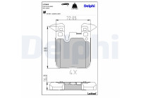 JEU DE PLAQUETTES DE FREIN LP2660 Delphi