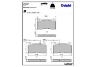 JEU DE PLAQUETTES DE FREIN LP3157 Delphi