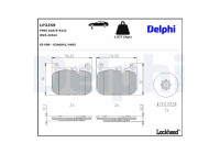 JEU DE PLAQUETTES DE FREIN LP3259 Delphi