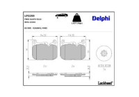 JEU DE PLAQUETTES DE FREIN LP3259 Delphi