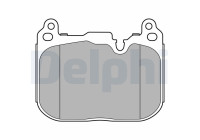 JEU DE PLAQUETTES DE FREIN LP3597 Delphi