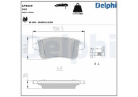 JEU DE PLAQUETTES DE FREIN LP3659 Delphi