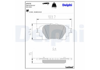 JEU DE PLAQUETTES DE FREIN LP3731 Delphi