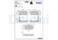 JEU DE PLAQUETTES DE FREIN LP625 Delphi