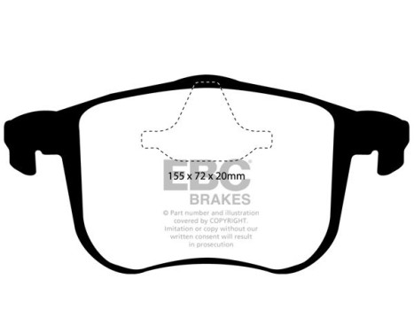 Set EBC Bluestuff brake pad set DP51416NDX, Image 2