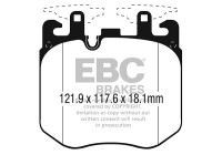 ​Set EBC Redstuff brake pad set DP32304C