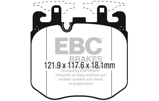 ​Set EBC Redstuff brake pad set DP32304C