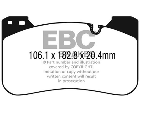 ​Set EBC Redstuff brake pad set DP32331C, Image 2