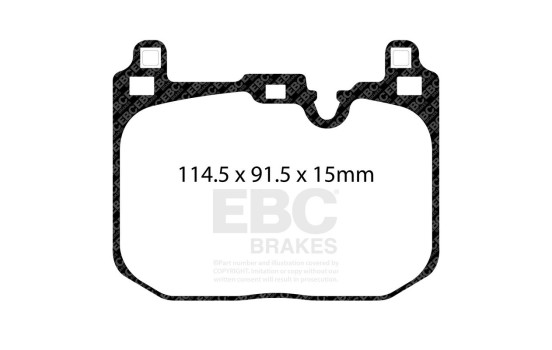 ​Set EBC Redstuff brake pad set DP32393C, Image 3