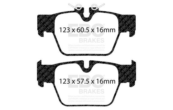 ​Set EBC Redstuff brake pad set DP32394C, Image 3