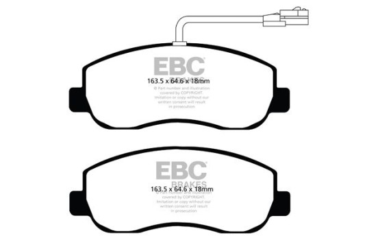 Set EBC Yellowstuff brake pad set DP42083R