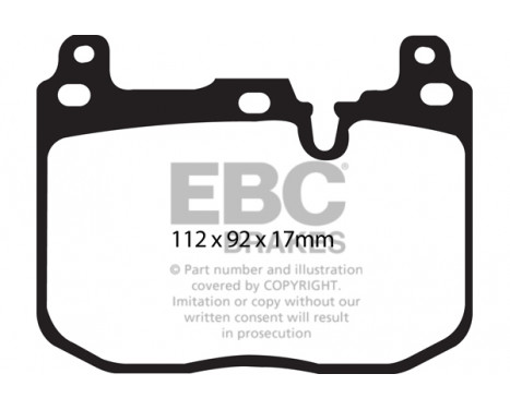 Set EBC Yellowstuff brake pad set DP42130R, Image 4