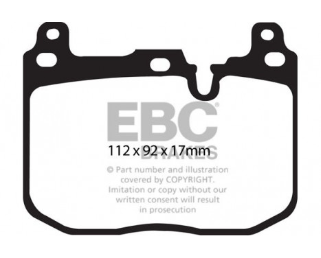 Set EBC Yellowstuff brake pad set DP42130R, Image 5