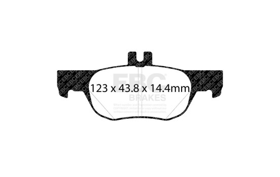 Set EBC Yellowstuff brake pad set DP42413R, Image 3