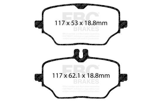 ​Set EBC Yellowstuff brake pad set DP42426R, Image 4