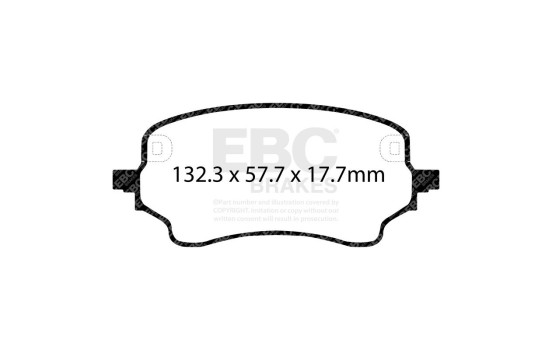 Set EBC Yellowstuff brake pad set DP42441R, Image 4