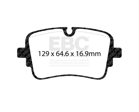 Set EBC Yellowstuff brake pad set DP42456R, Image 4