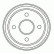 Brake Drum 2335-S ABS