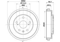 BRAKE DRUM 8DT 8DT 355 303-391 Hella Pagid GmbH