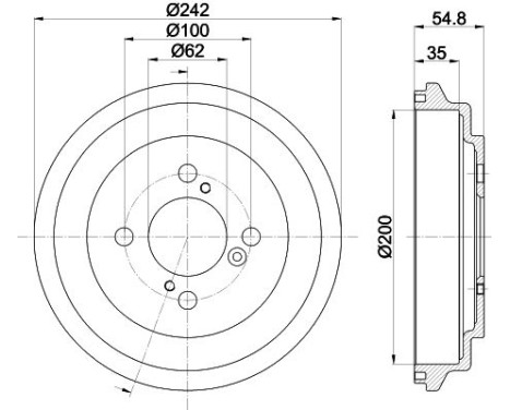 BRAKE DRUM 8DT, Image 4