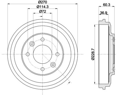 BRAKE DRUM 8DT, Image 4