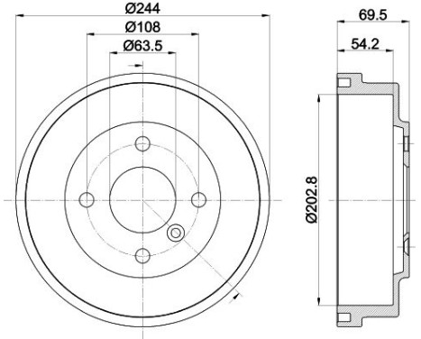 BRAKE DRUM 8DT, Image 4