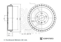 Brake drum ADBP470053 Blue Print