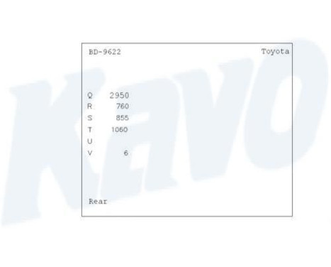 Brake Drum BD-9622 Kavo parts