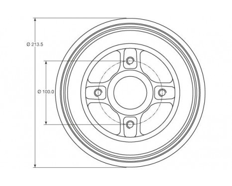 Brake Drum DB4214MR TRW, Image 2