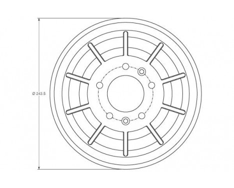 Brake Drum DB4405 TRW, Image 2