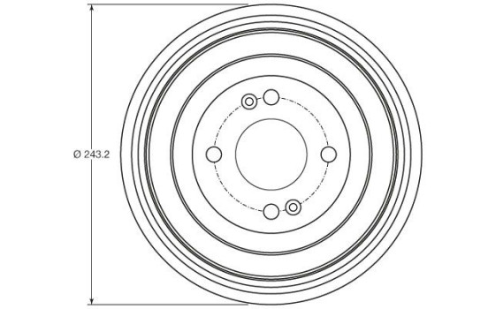 Brake drum DB4422 TRW, Image 2