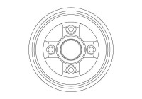 brake drum DB4477 TRW