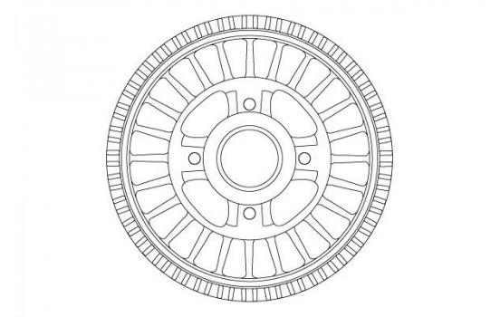 Brake Drum DB4557MR TRW