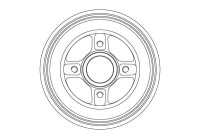 Brake drum DB4575B TRW