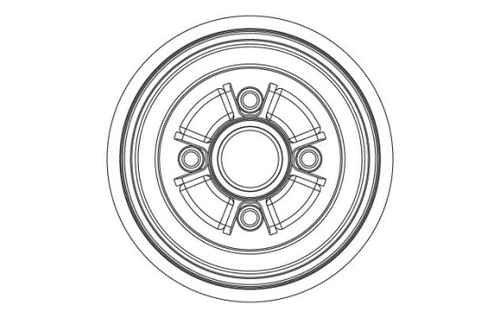 Brake drum DB5005 TRW