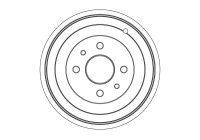 Brake drum DB5021 TRW