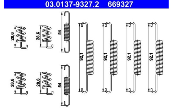 Accessories, parking brake shoe
