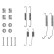 Accessory Kit, brake shoes