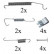 Accessory Kit, brake shoes