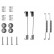 Accessory Kit, brake shoes