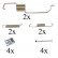 Accessory Kit, brake shoes