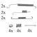 Accessory Kit, brake shoes