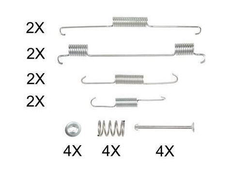 Accessory Kit, brake shoes