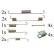 Accessory Kit, brake shoes