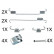Accessory Kit, brake shoes