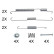 Accessory Kit, brake shoes