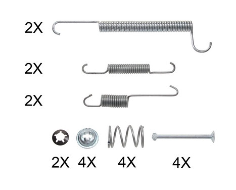 Accessory Kit, brake shoes