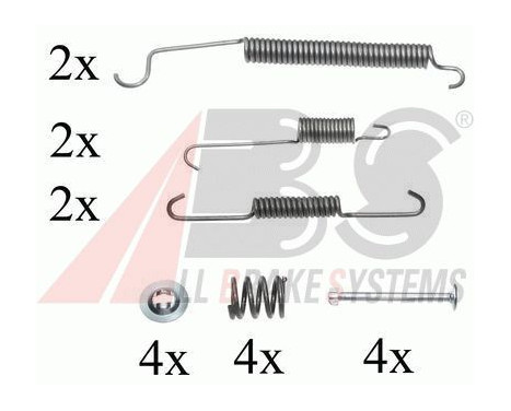 Accessory Kit, brake shoes, Image 2