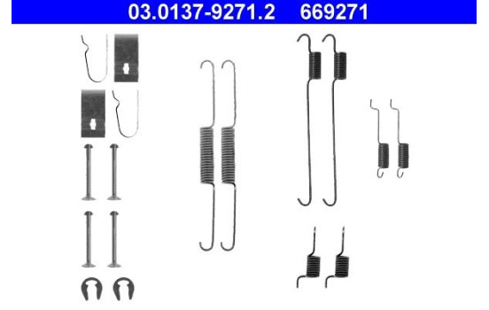 Accessory Kit, brake shoes