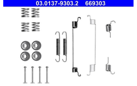 Accessory Kit, brake shoes
